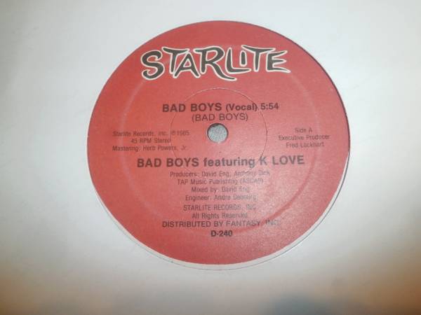 BAD BOYS feat K LOVE / BAD BOYS /エレクトロ/オールドスクール/DJ HAZIME_画像1