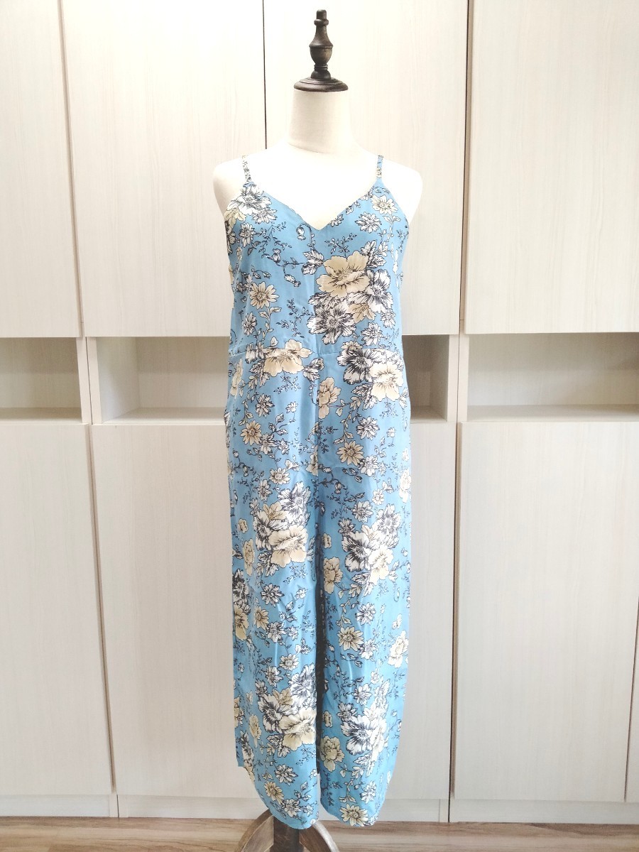 【新品】SILENT WORTH サイレントワース アンティーク花柄サロペット オールインワン