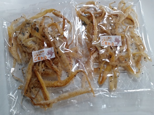 ★北の味の旨味！【北海道産】ごま風味たら（100ｇ×2袋）_北海道の助宗鱈を使用したおつまみです。