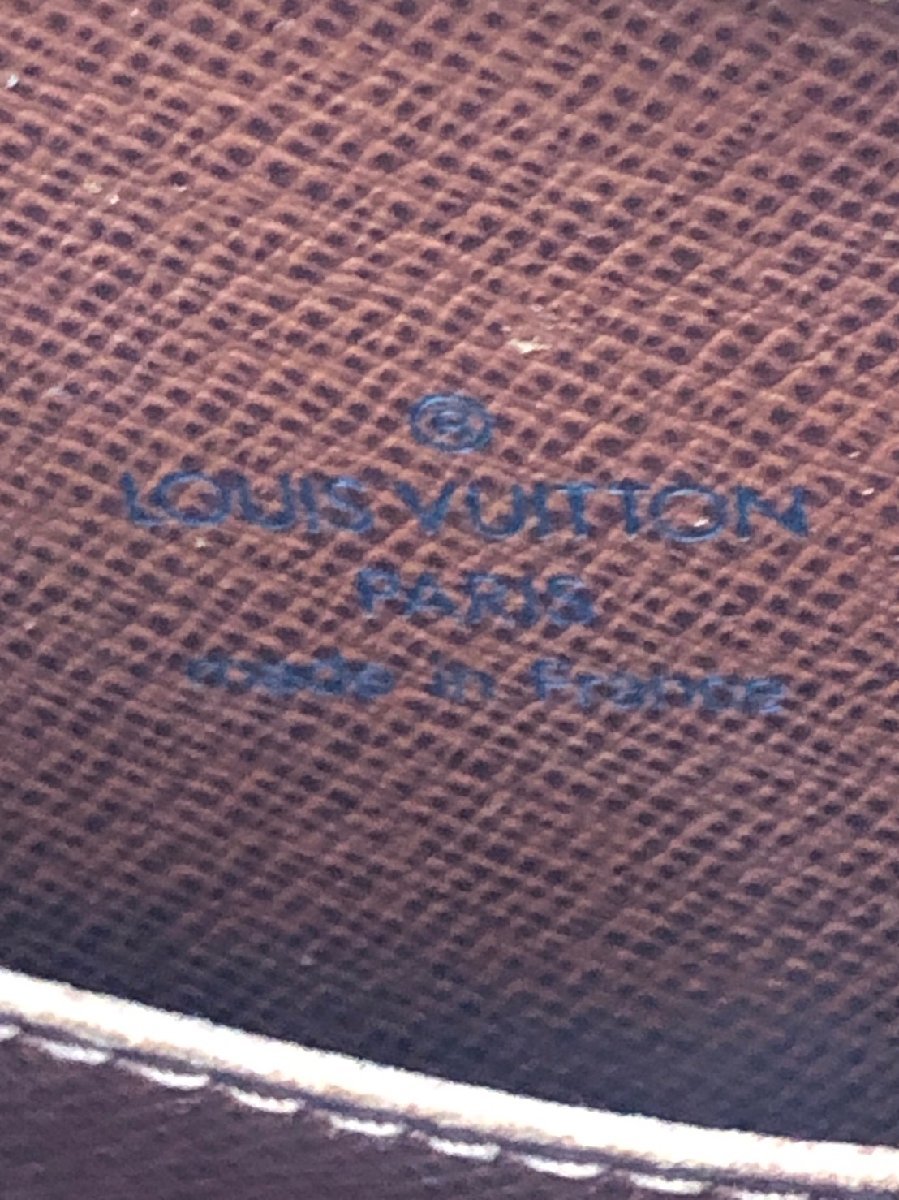 【1円～ジャンク】LOUIS VUITTON　ルイ・ヴィトン　ドルーオ　モノグラム　ショルダーバッグ　斜めがけ　　レディース　　M51290　J4454_ブランドの刻印でございます。