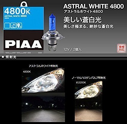 [82983-]PIAA ヘッドライトバルブ HW203 蒼白光 4800K H3 車検対応_画像2