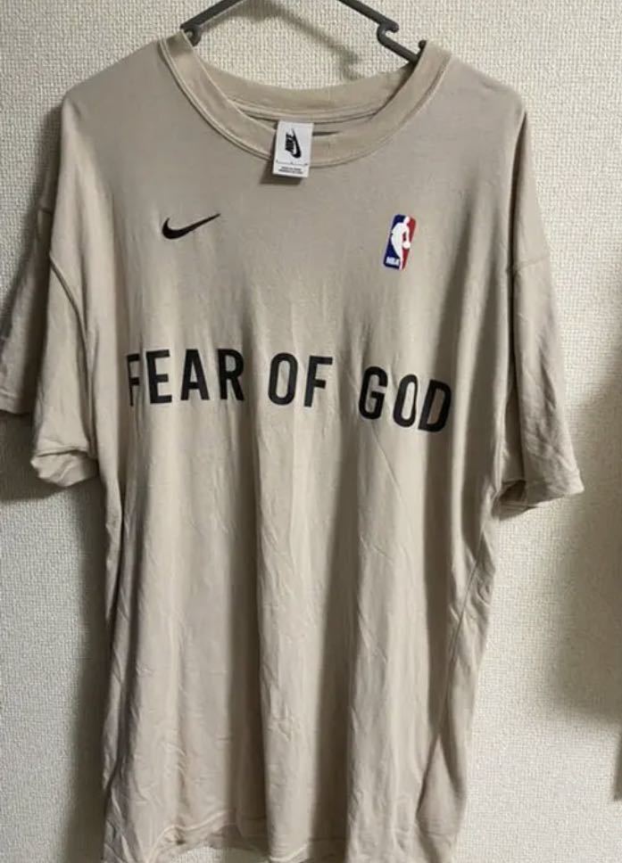 fear of god nike Tシャツ　オートミール　Sサイズ　フィアオブゴッド