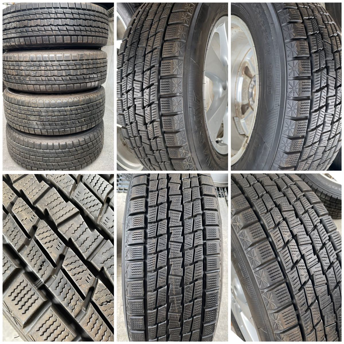 超バリ溝。TOYOTAトヨタ50系エスティマ純正17インチ×7J+50 PCD114.3/5穴GOODYEAR 225/65R17スタッドレスタイヤ付き4本セット4本セット。_画像6