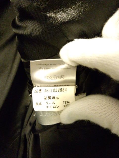正規 激レア Dior Homme ディオールオム レザー調スモーキング