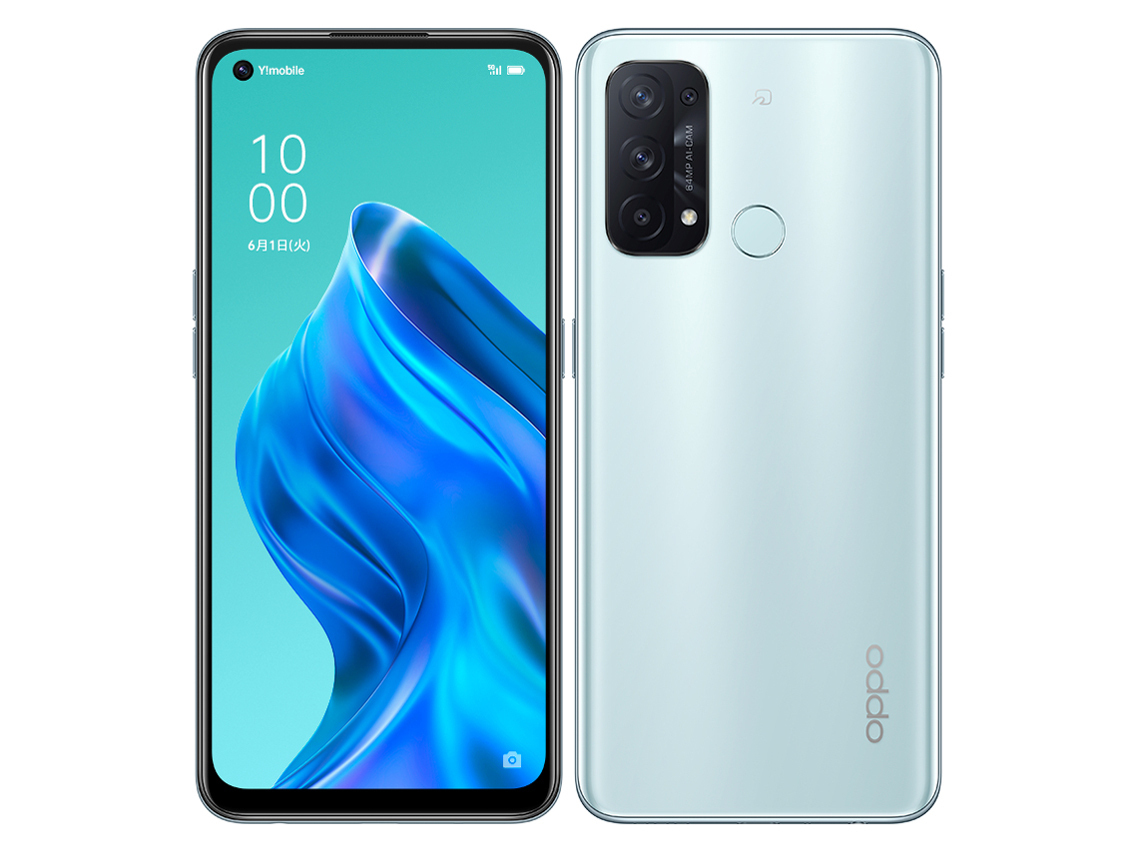 OPPO Reno5 A アイスブルー 本体 SIMフリー Y!Mobile A101OP OPSAC1 ...