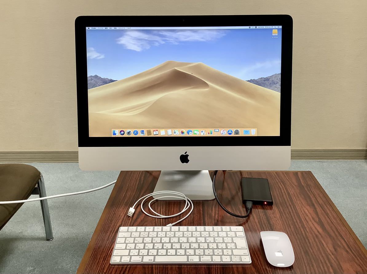 iMac Late 2015 21.5インチ インテルcore i5 2.8GHz 外付け500GB SSD