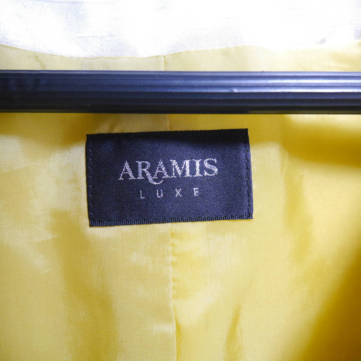 A443 ◇ ARAMIS LUXE | アラミスリュクス　ノーカラージャケット　黄　中古　サイズ４２_画像8