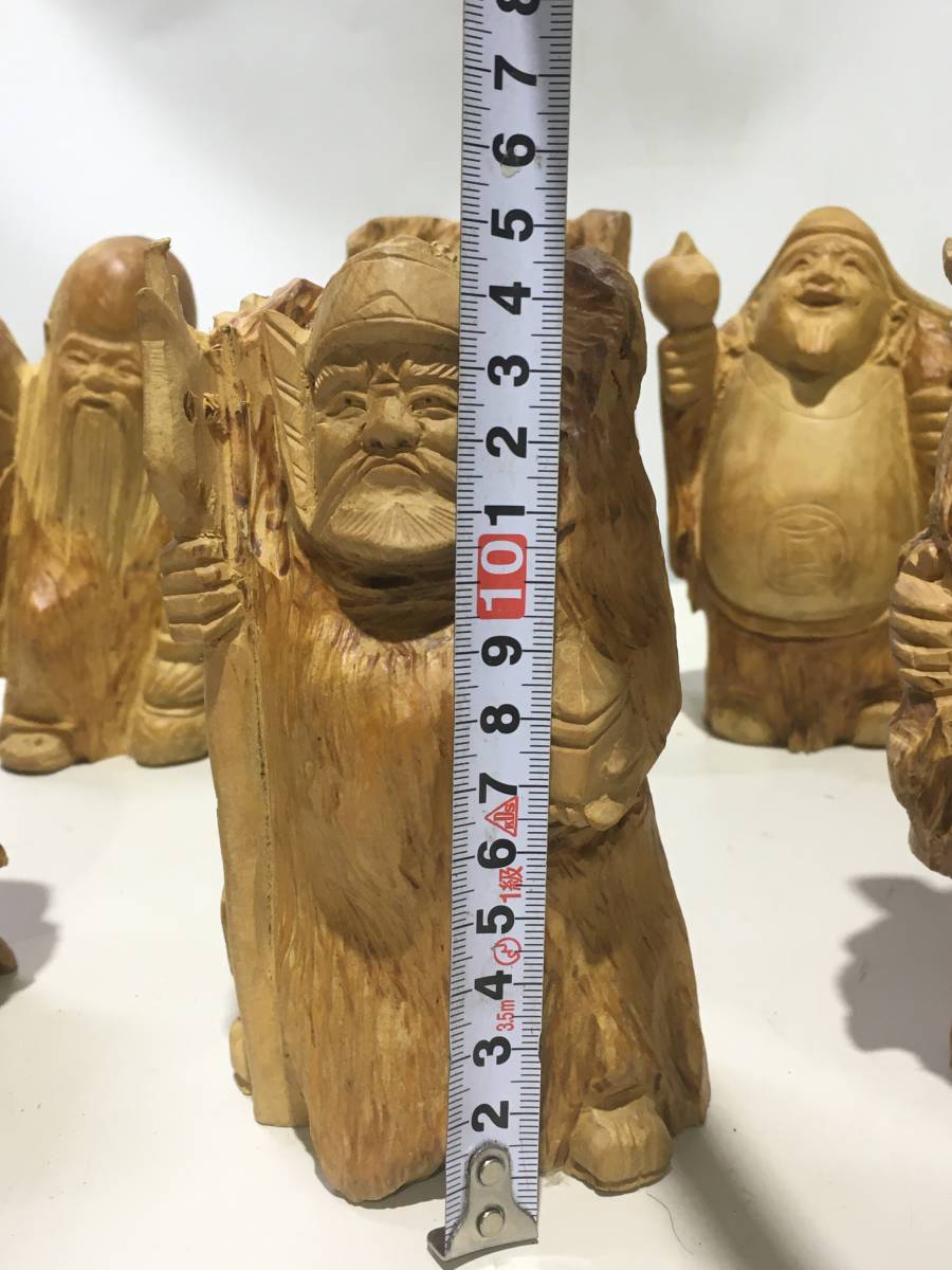 【１１１】　木彫り　置物オブジェ　アンティークコレクション　七福神　_画像4
