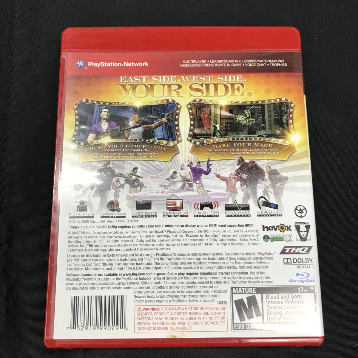 gk230 PS3 Saints Row 2 セインツ ロウ 2  北米版(アクション)｜売買されたオークション情報、yahooの商品情報をアーカイブ公開 - オークファン（aucfan.com）