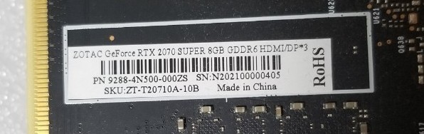 完動品 RTX 2070 SUPER | contifarma.pe