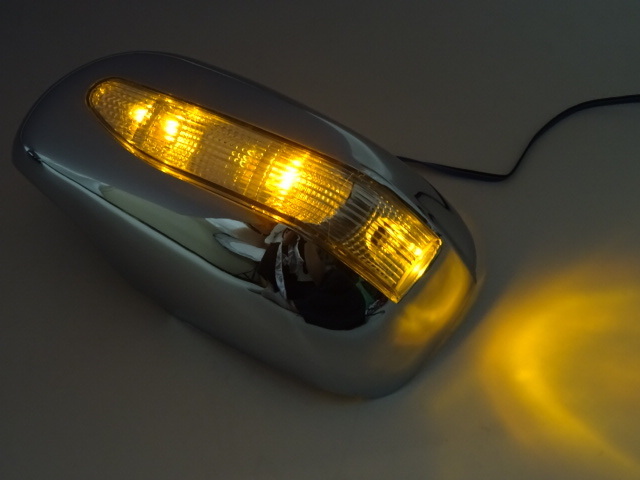 クロームメッキ LED ドア ミラー カバー サイド ミラー トヨタ アレックス 120 系 前期_画像4