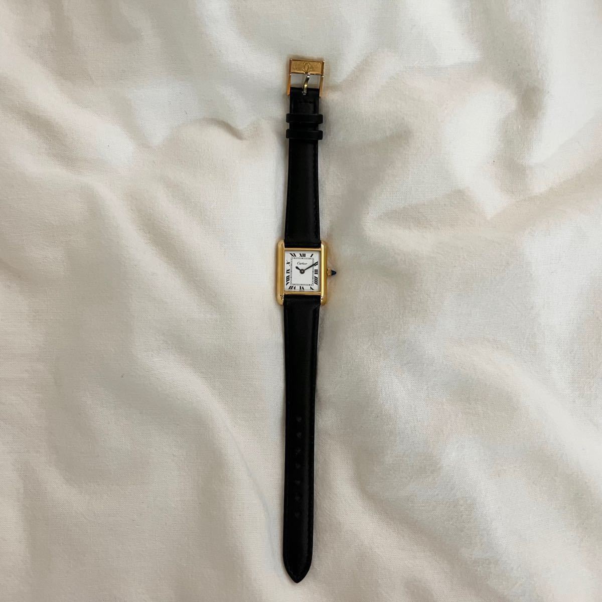 OH済 70年代 70s カルティエ タンク マストタンク cartier 手 OH済 70年代 70s カルティエ タンク マストタンク cartier 手