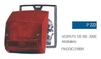 Flli BOSATA 社外 P222 テールライト ベスパ PX（DRUM) 形状/適合注意 (24642)