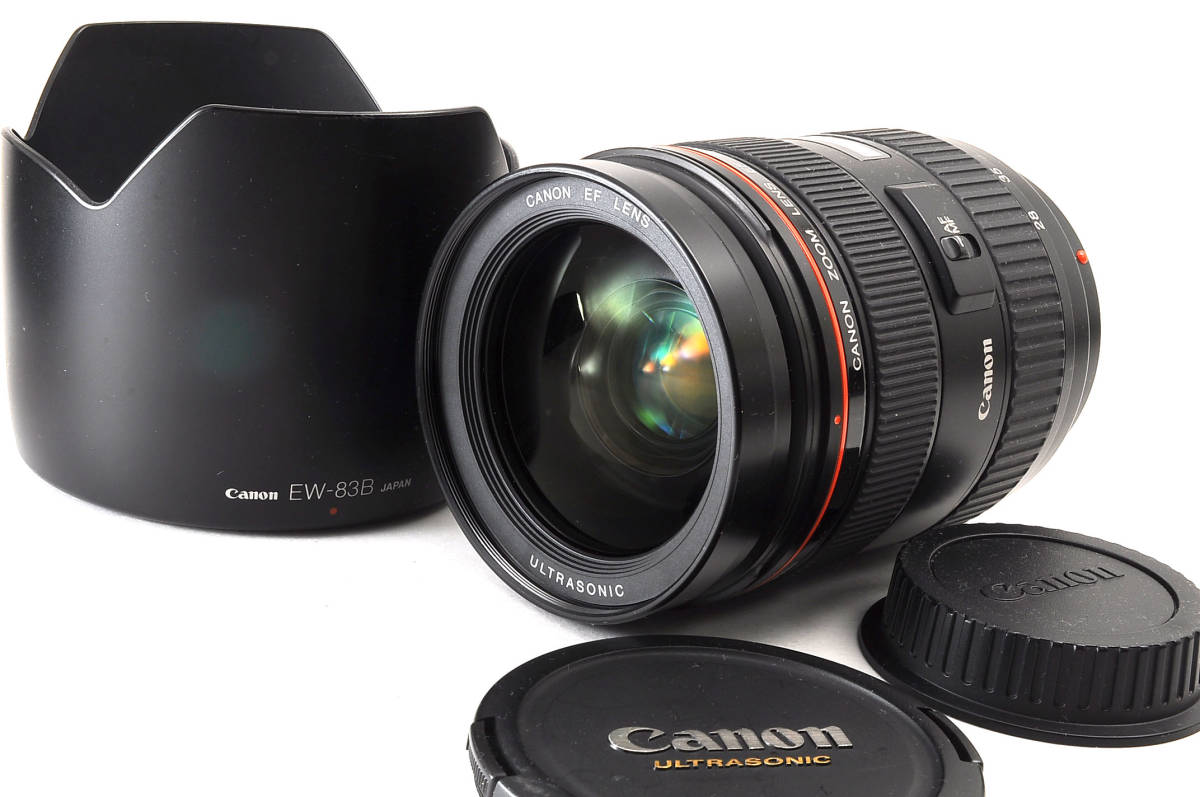 ★☆ キャノン Canon EF 28-70mm f 2.8 L USM 純正フード EW-83B 付き　動作良好！★☆_画像1