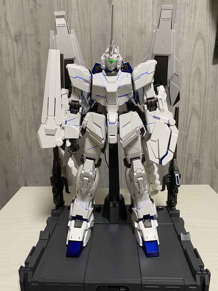 完成品 素組 PG 1/60 ユニコーンガンダム ペルフェクティビリティ+ ディバイン拡張セット LED /機動戦士ガンダム/ユニコーン/美品 