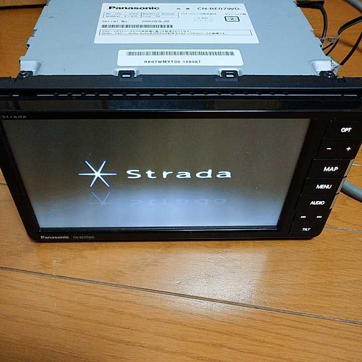 Panasonic strada CN-RE07WD メモリーナビ 地図データ2020年