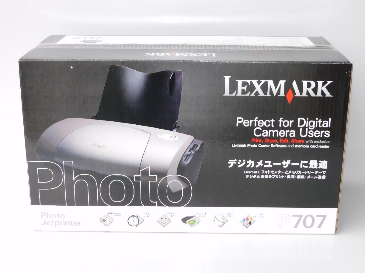 【１度も使っておらず新品同様/送料無料】LEXMARK フォトジェットプリンター P707 ※OS注意 WinXP,98,ME.2000 古いが未使用品 _画像1