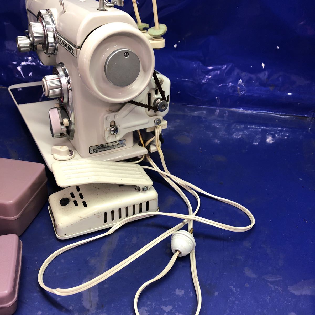 JANOME ジャノメミシン モデル672 フットペダル付き 縫製 手工芸