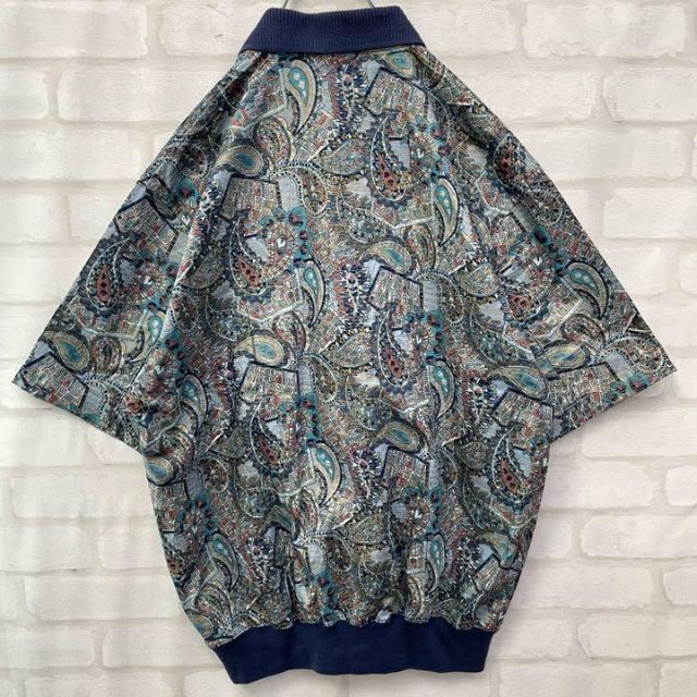 まとめ買いでお得 半袖 総柄 ペイズリー柄 【超激レア】1点物