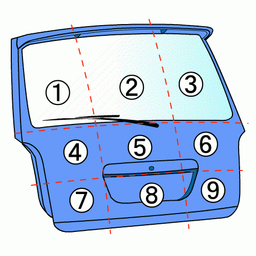 プレサージュ CBA-TU31 バックドアASSY_画像6