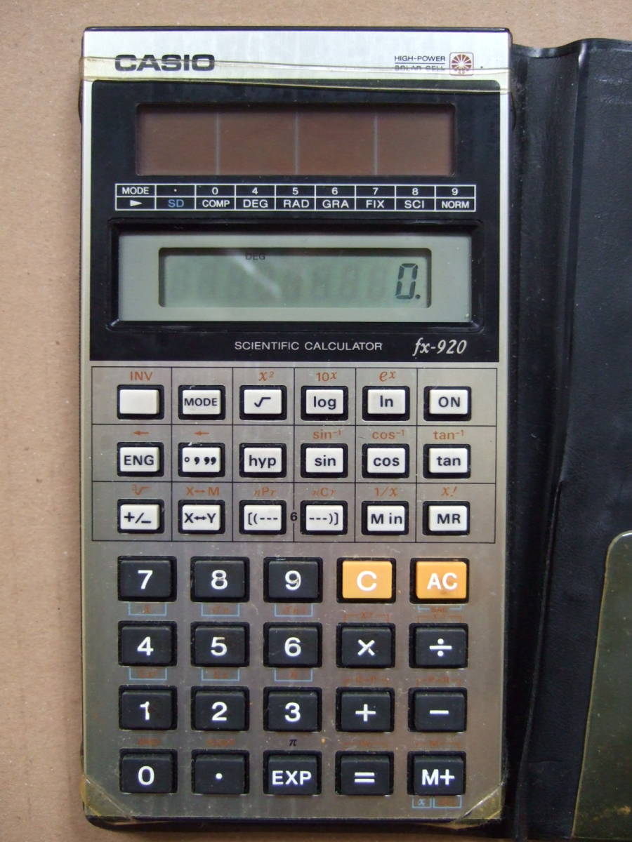 関数電卓(太陽電池) CASIO カシオ fx-920(説明書付き)|Yahoo 関数電卓(太陽電池) CASIO カシオ fx-920(説明書付き)|Yahoo