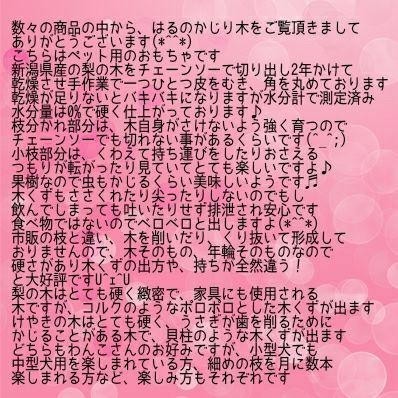 565.犬のおもちゃ犬用、かじり木、あまがみ対策、梨の木、小さめ中型犬向き