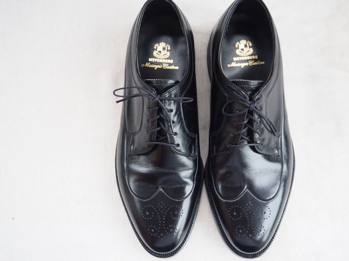 60s Weyenberg long Wing tip Dress Shoes ウェインバーグ ロングウイングチップ US8 D_画像2