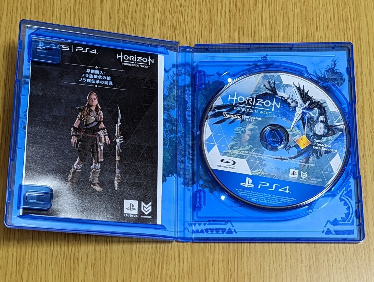 【PS4】Horizon Forbidden West　早期購入特典未使用　joshin購入特典オリジナルステッカー付き