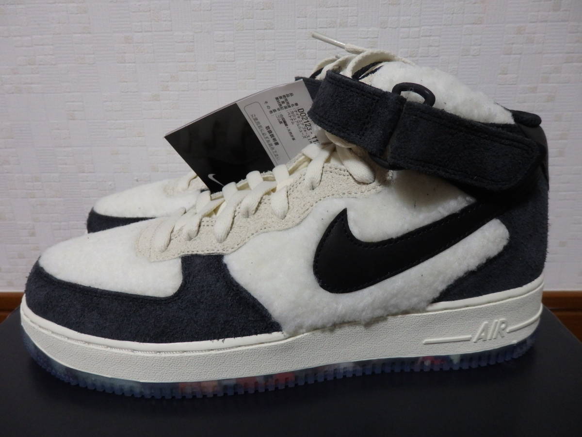 即決☆レア！限定！♪新品 NIKE ナイキスニーカー AIR FORCE 1 '07 MID PRM エアフォース１ ミッド 上野パンダ 27.0cm♪25周年♪40周年記念_画像1