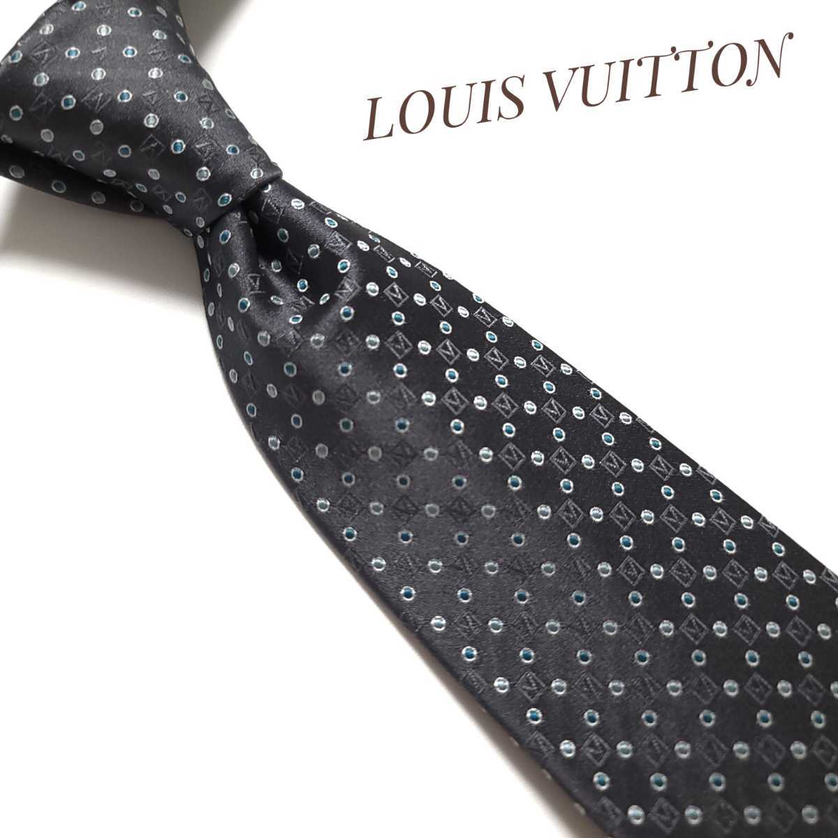 美品 LOUIS VUITTON ルイヴィトン ネクタイ ハイブランド 高級 グレー