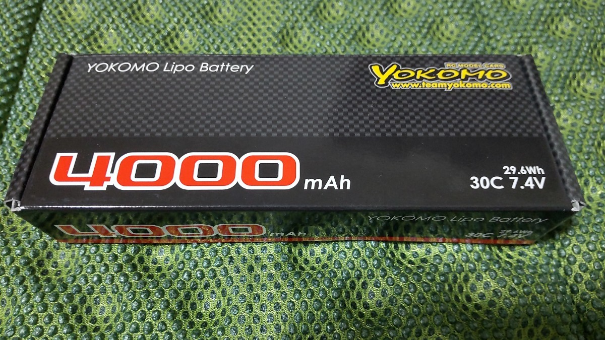 ヨコモ YOKOMO リポバッテリー Lipo　YB-L400B 7.4v 4000mAh 29.6Wh 30C 未開封　