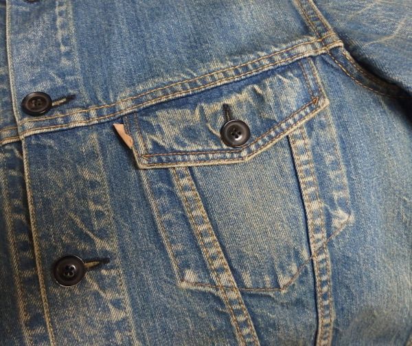 18SS CANTATE カンタータ 18SSCA089 Trucker Jacket 加工 デニム