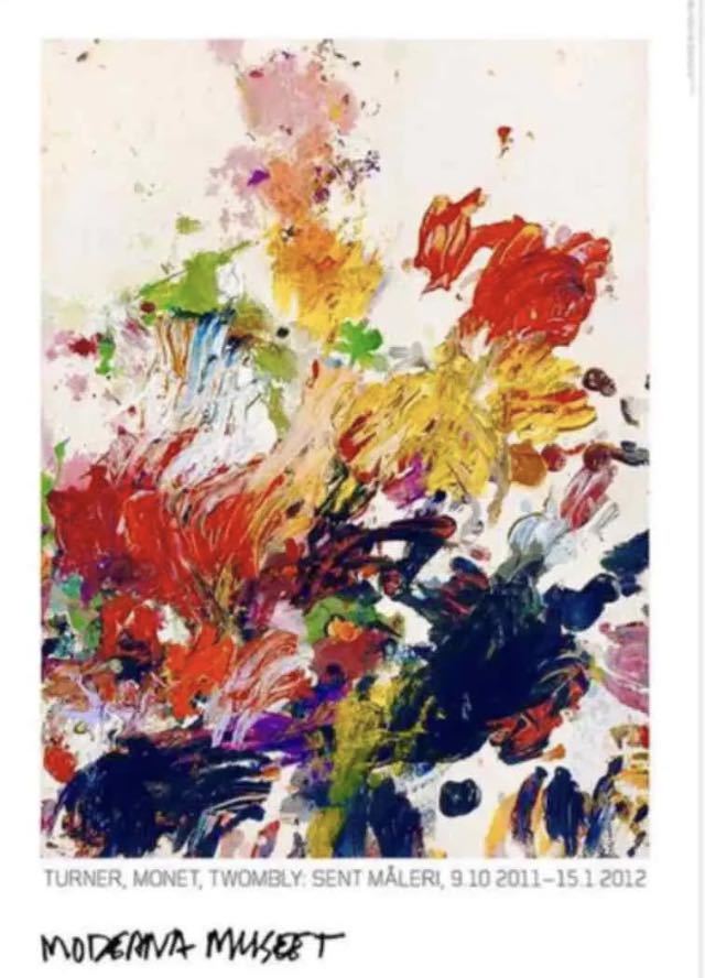 画家『サイ・トゥオンブリー Cy Twombly』アメリカでの展示ポスターb-
