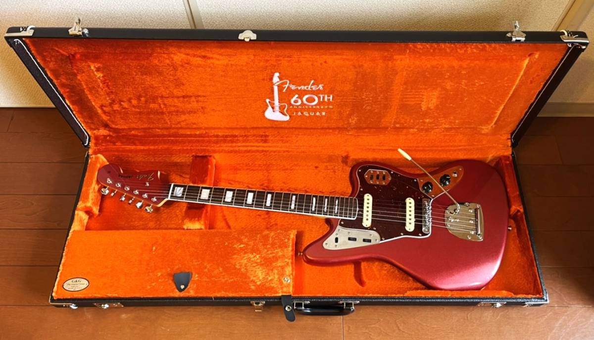 ほぼ新品+Mod (40万相当)Fender 60th Anniversary Jaguar Mystic Dakota Red +MASTERY BRIDGE M1+スムーステーパー_画像1