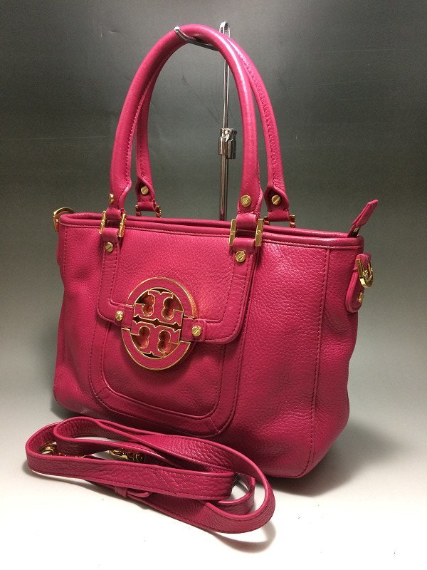 TORY BURCH トリーバーチ 2way ハンドバッグ ショルダーバッグ レザー ◆204_画像1