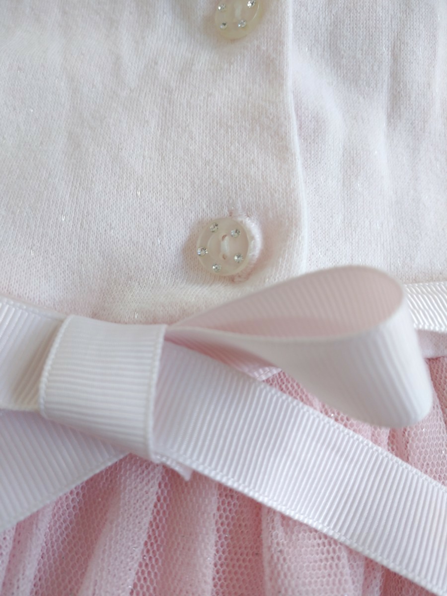 マザウェイズ　ドレス　ピンク　83センチ　ワンピース　ブルマつき　チュールスカート　フォーマル