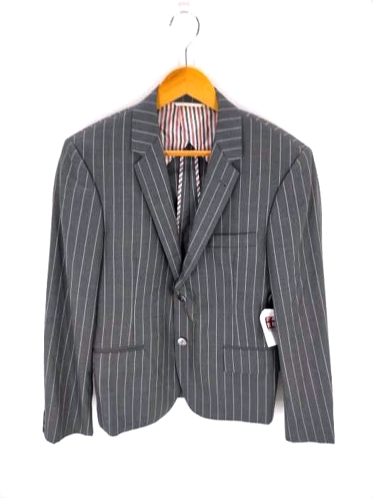 THOM BROWNE(トムブラウン) ストライプウール2Bシングルテーラード