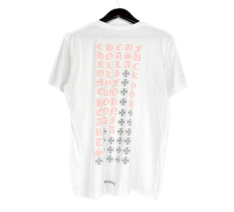 CHROME HEARTS クロムハーツ バック英字ロゴプリントTシャツ ホワイト-