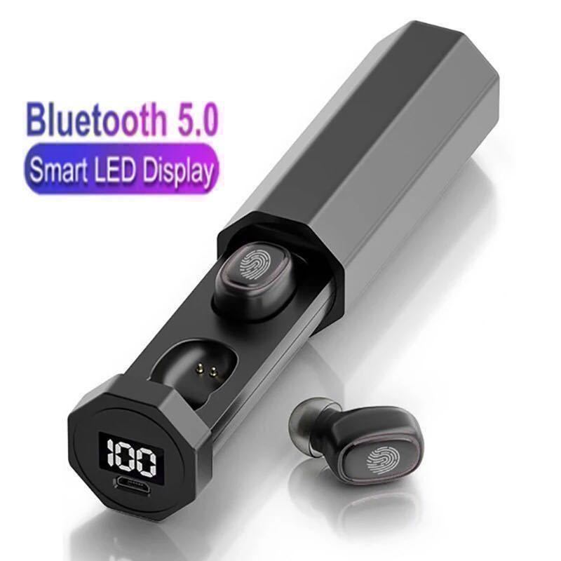 【新品未使用】ワイヤレスイヤホン 9D ステレオ 自動ペアリング Bluetooth 5.0 左右分離型 イヤホン ブルートゥースイヤホン 高音質_画像2