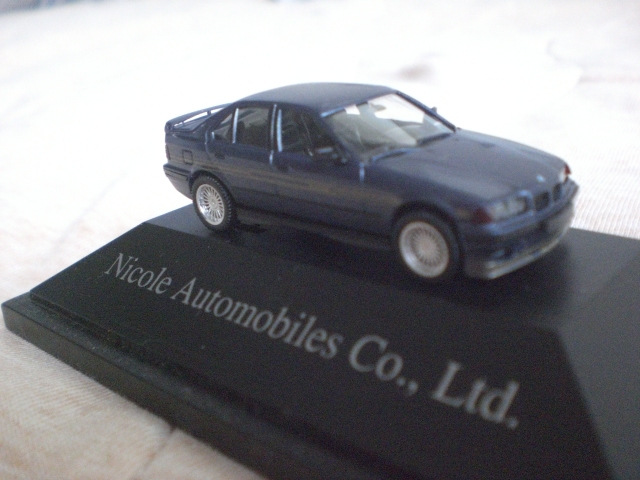 BMW アルピナ ALPINA E36 B3 3.0 アルピナブルー ミニカー ヘルパ ニコル NICOL AUTOMOBILES herpa 87/1 _画像6