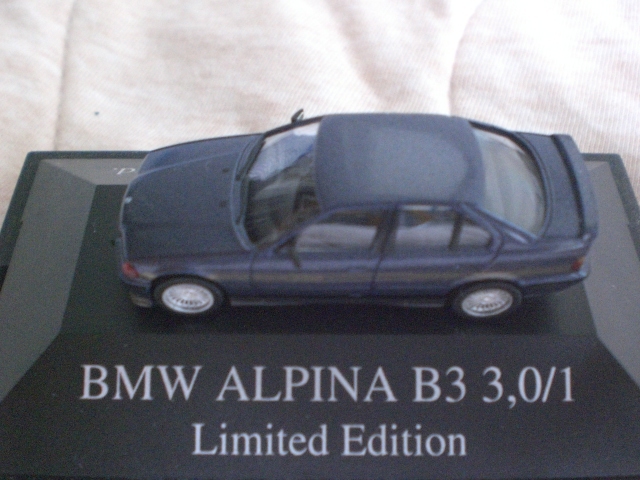 BMW アルピナ ALPINA E36 B3 3.0 アルピナブルー ミニカー ヘルパ ニコル NICOL AUTOMOBILES herpa 87/1 _画像1