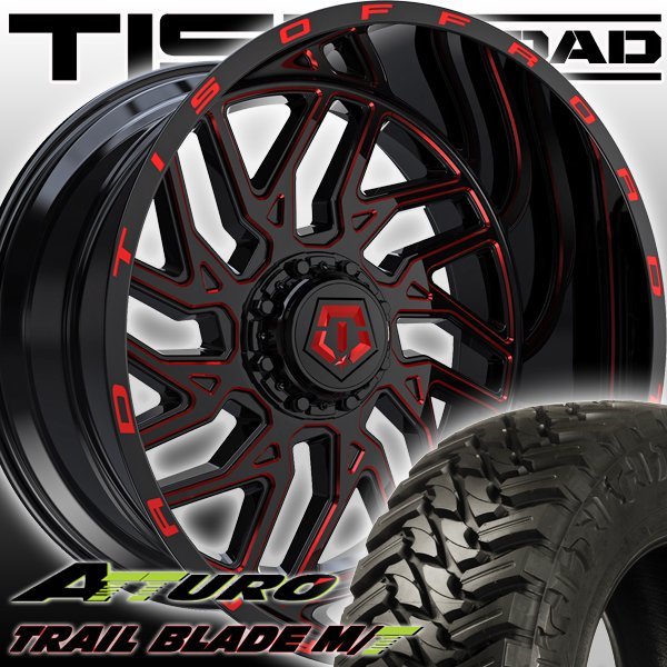 TIS 544BMR 20x12J タンドラ セコイア 20インチマッドタイヤホイールセット ATTURO TRAIL BLADE MT 285/50R20 33x12.50R20 35x12.50R20_画像1