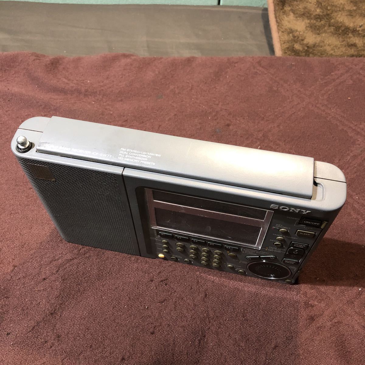 昭和レトロ SONY ソニー WORLD BAND RECEIVER ワールドバンドラジオ