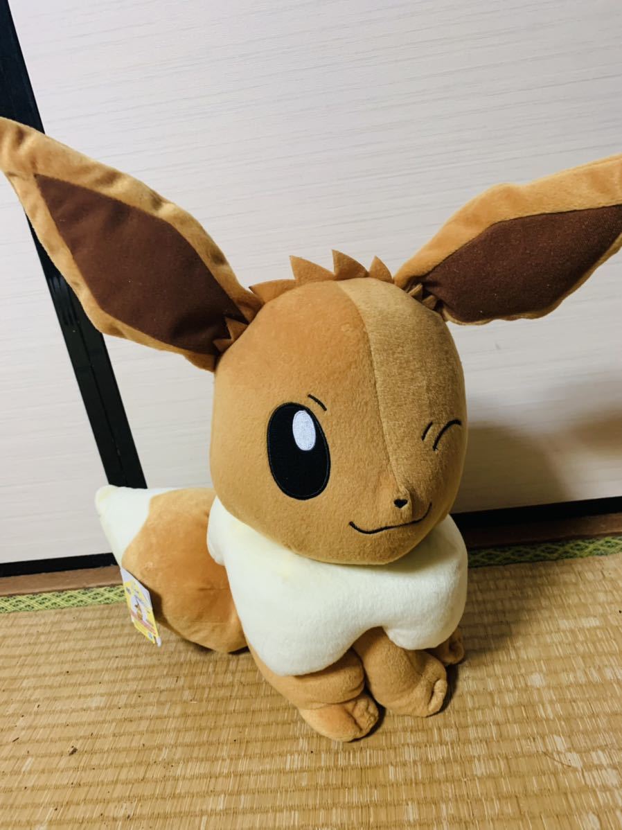 ポケットモンスターbigぬいぐるみ イーブイ ポケットモンスターしっぽみてみて めちゃでかイーブイ メス ぬいぐるみ プライズ 的詳細資料 Yahoo 拍賣代標 From Japan