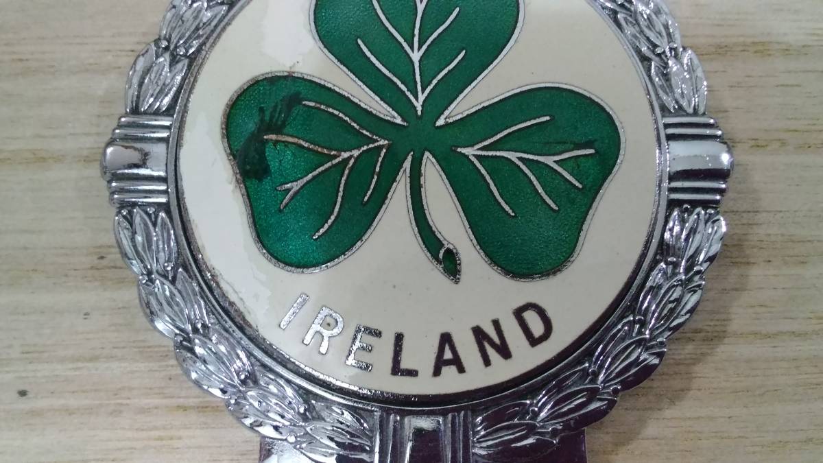 JR.Gaunt IRELAND アイルランド オリジナル エナメルカーバッジ当時物 中古超希少品 イギリス製_画像3