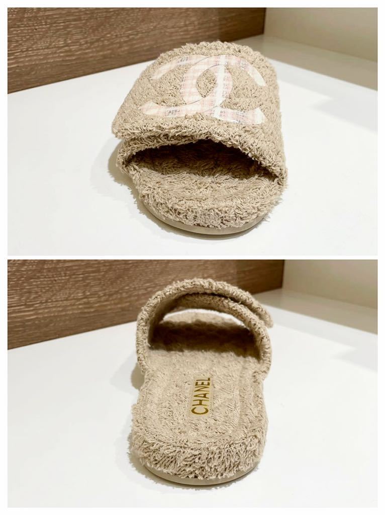 100%の保証靴37%割引23.5cm人気ブランドの CHANEL シャネル ココマーク サンダル