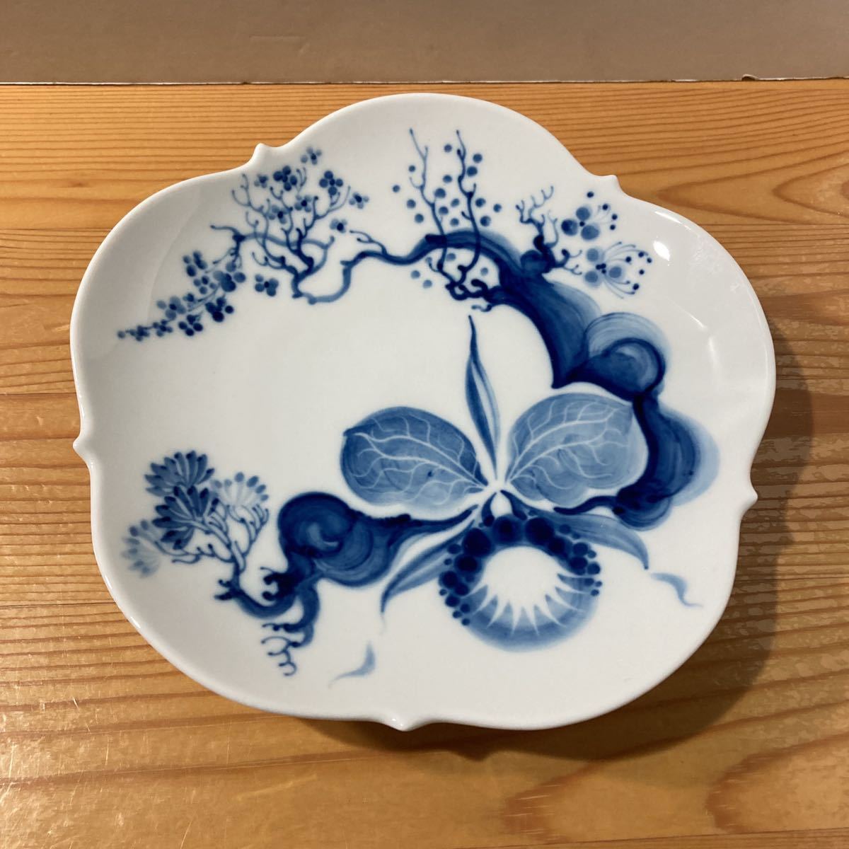 Meissen マイセン 手作り デザートプレート 洋食器 レリーフ フラワー