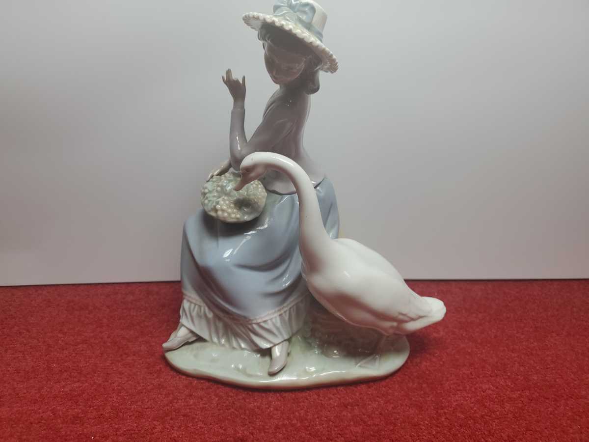 LLADRO リヤドロ 陶器人形 少女と白鳥 西洋 pci.org.py