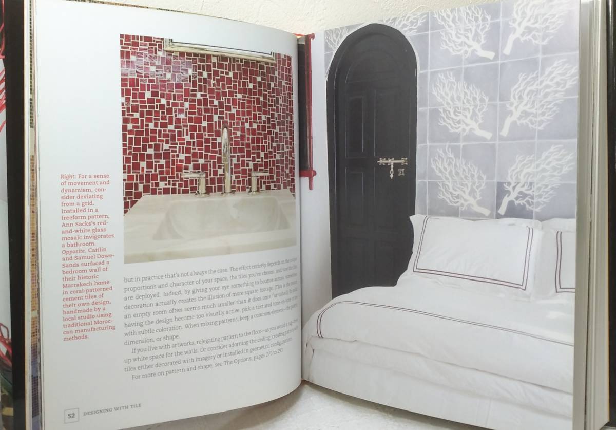 建■ タイルのあるインテリア洋書 The art of tile : designing with time-honored and new tiles タイルデザイン _画像2