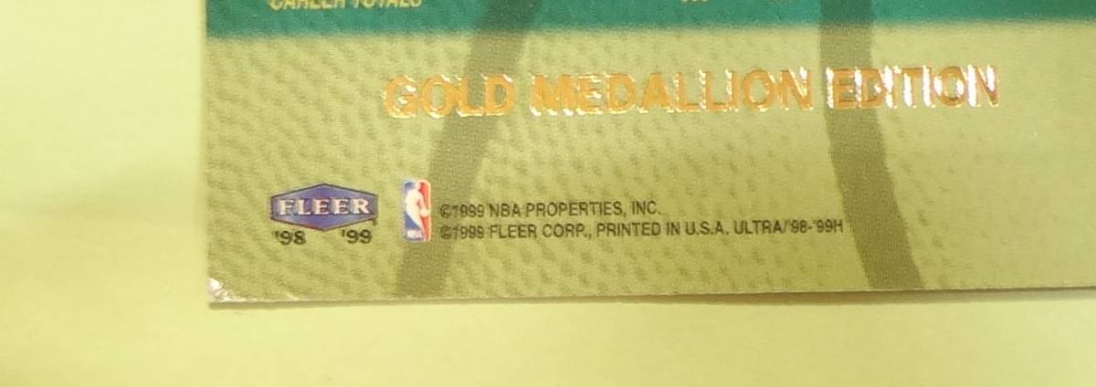 NBA グラント・ヒル　１９９９ Fleer Ultra Gold Medallion Grant Hill_画像4